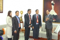 Delegation members with H.E. Mr. Neiphiu Rio, Chief Minister of Nagaland, India