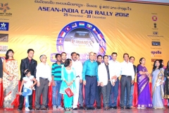 H.E. C. Gururaj Rao, Ambassador Of India to Lao PDR and Mr. Sadik Mohammad Chowdhury with other guests at ASEAN India Agri Expo 2012 Gala Dinner, Donchan Palace Hotel, Vientiane, Lao PDR-9 Dec 2012