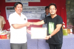 Received Certificate in 2010 Donation for Ethnic School, Suan Lang Xiengngen, Luang Prabang, Lao PDR: 35 million Kip