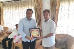 Felicitating Shri Shiladitya Dev, my local BJP MLA from Hojai, Assam and also the first BJP MLA from Hojai during the Grand Iftaar Celebration at Chowdhury House, Hojai Assam on 15 June 2016.