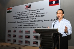 H.E. Southam Sakonhninhom, Hon'ble Ambassador of Lao PDR to India at Gala Dinner on 7th June 2016 at Guwahati, Assam, India - sponsored by HSMM Group of Companies