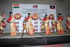 Traditional Assamese Bihu Dance performance at Gala Dinner on the occasion of AFC Asian Cup UAE 2019 Qualify Match India V/S Lao PDR and India - Lao PDR Bilateral Trade and Cultural Exchange Press Conference sponsored by HSMM Group of Companies at Vivant by Taj, Guwahati, Assam, India on 07-08 June 2016