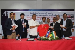 HSMM Group of Companies, the Official Sponsor for Lao Football Federation at Lao Football Federation Headquarters, Vientiane, Lao PDR on 26 May 2016.