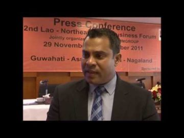 Mr. Habib Mohammed Chowdhury at 2nd Lao Northeast India Business Forum, Press Conference