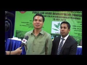 H.E. Dr. Phet Phomphiphak at First Lao Agar Development Conference
