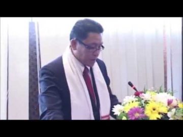 H.E. Dr. Kikeo Chanthaboury at India-Lao PDR Business Seminar sponsored by HSMM Group
