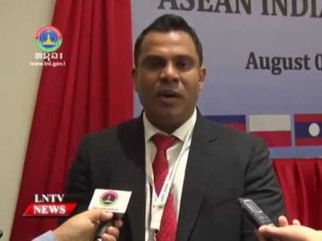 Lao National TV News - ASEAN India Business Council Meeting in Laos and AEM-India Consultations 2016